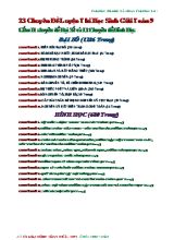 23 Chuyên đề luyện thi học sinh giỏi môn Toán Lớp 9